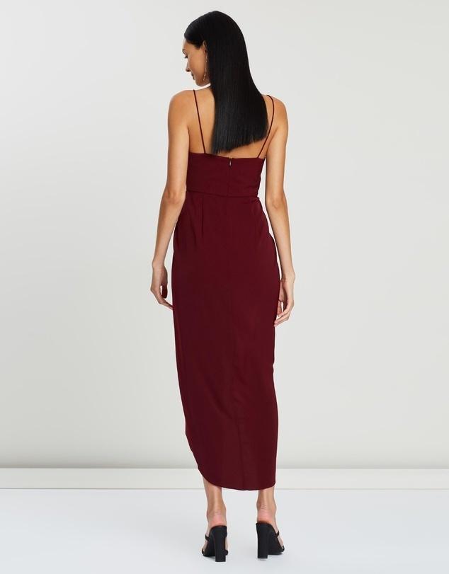 Shona Joy Core Cocktail Dress Burgundy Size 10 - Image 3