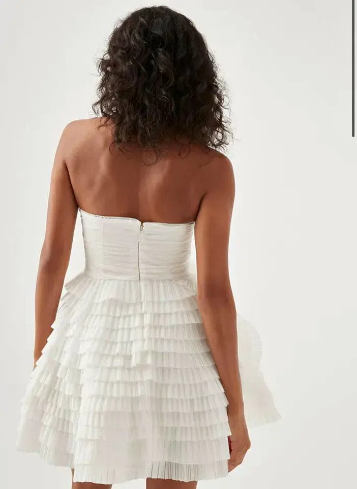 Aje Expressive Pleated Mini Dress Size 8 - Image 2