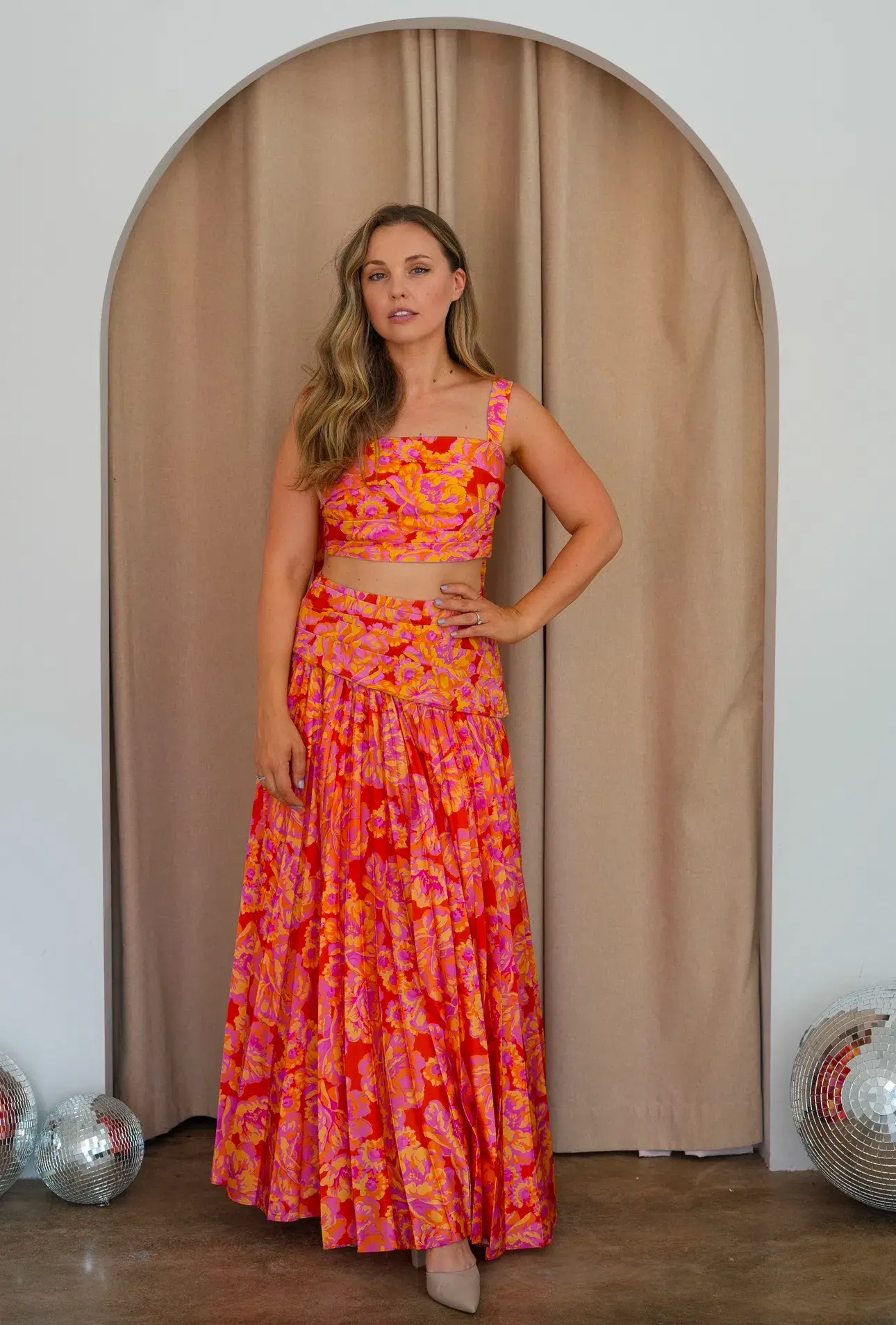 Acler Merrylands Top and Marion Skirt Summer Bloom Size 10  - Image 3