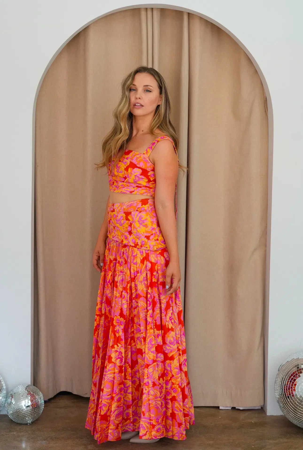 Acler Merrylands Top and Marion Skirt Summer Bloom Size 10  - Image 1