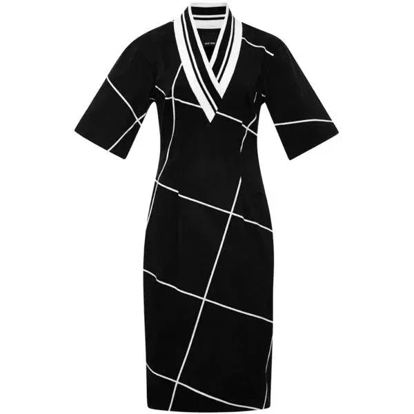 Josh Goot Black and White Check Dress Size 8 - Image 1
