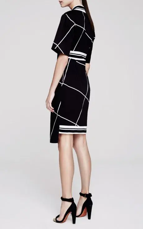 Josh Goot Black and White Check Dress Size 8 - Image 2