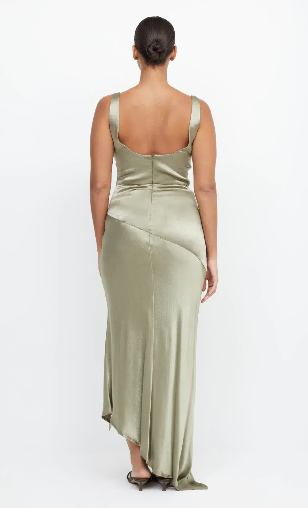 Bec & Bridge Moon Dance Cowl Dress Sage Size 12 - Image 3