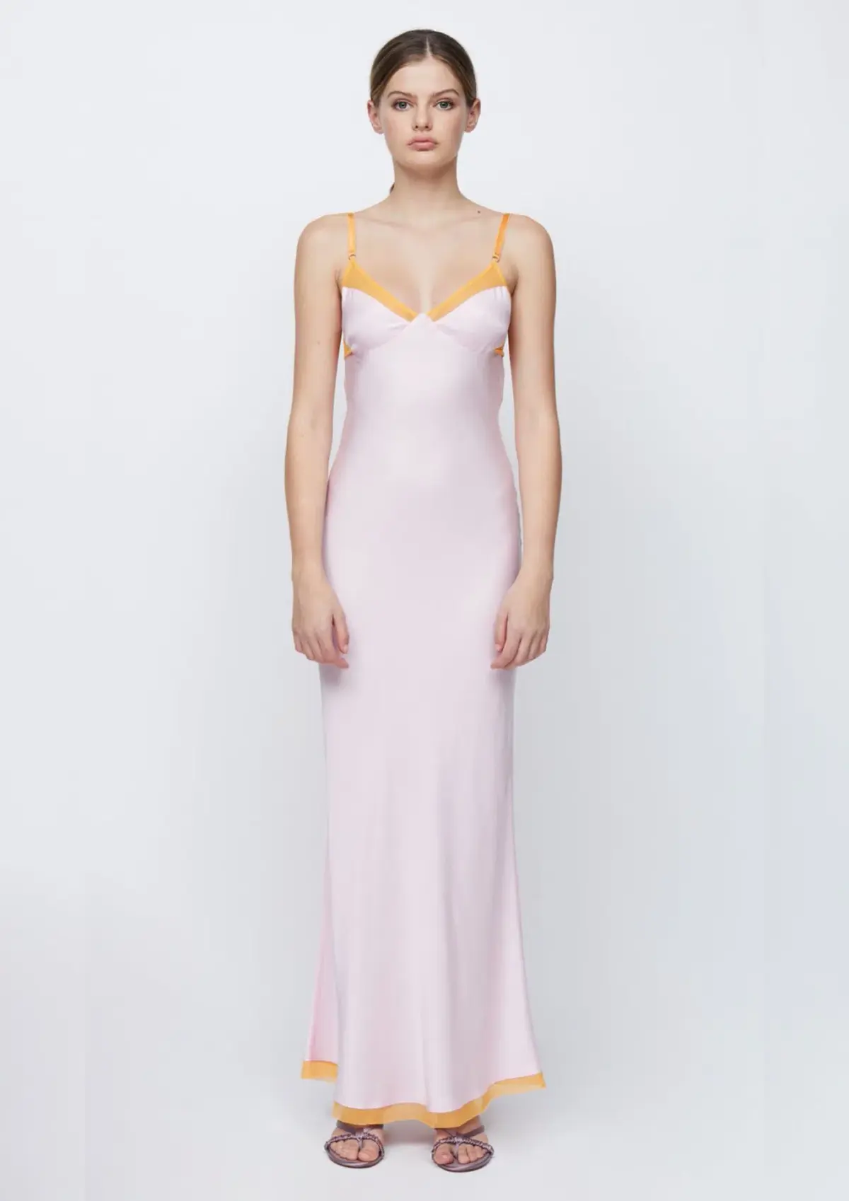 Bec & Bridge Joelle Maxi Dress Quartz/Tangerine Size 8  - Image 1