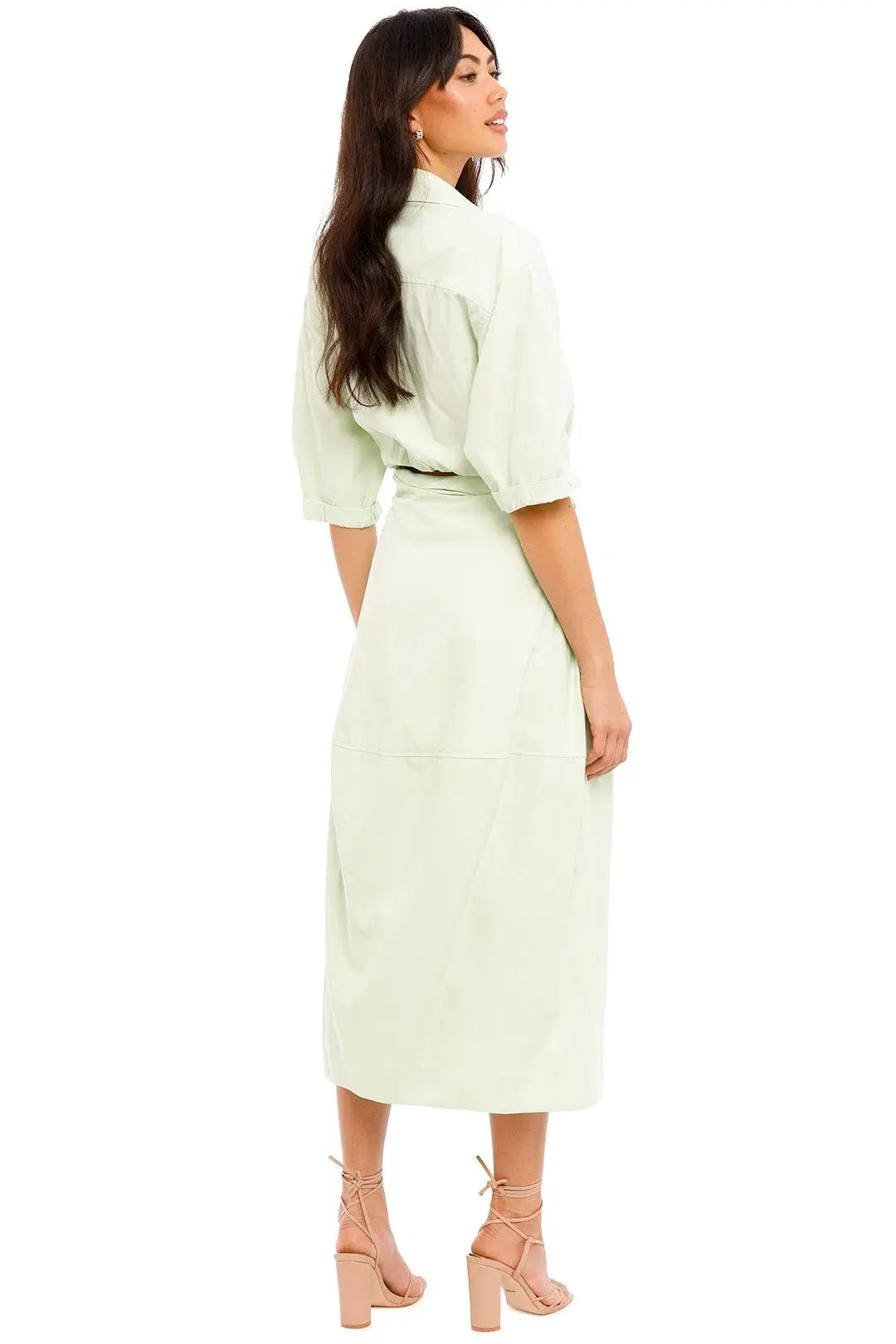 Camilla And Marc Kyra Cocoon Midi Dress Sour Apple Size 10 - Image 2