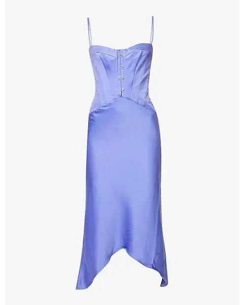 House Of CB Imogen Midi Dress Periwinkle Purple Size S / AU 8 - Image 6