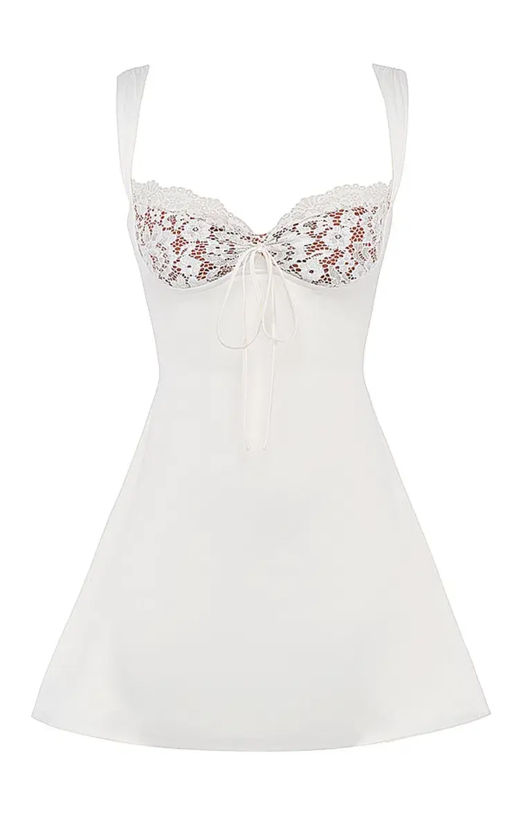 House of CB Adrianna Mini Dress Ivory Size L - Image 6