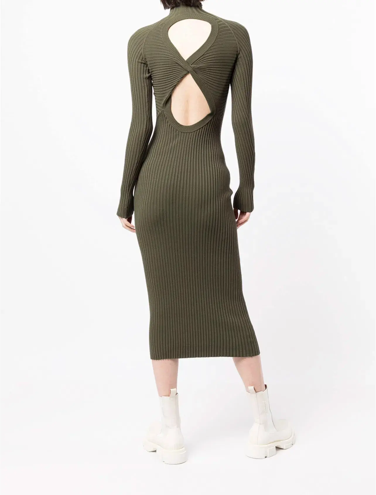 Dion Lee Figure 8 Reversible Dress Green Size S/AU 8 - Image 3