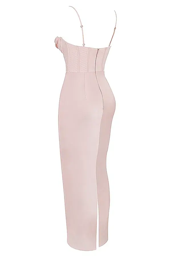 House of CB Charmaine Blush Corset Maxi Dress Size M /AU 10  - Image 7