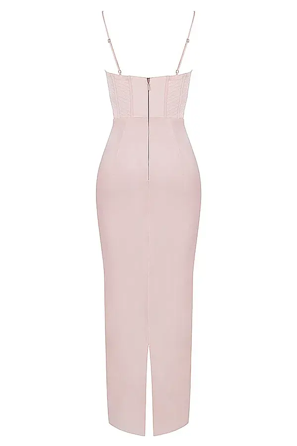 House of CB Charmaine Blush Corset Maxi Dress Size M /AU 10  - Image 8