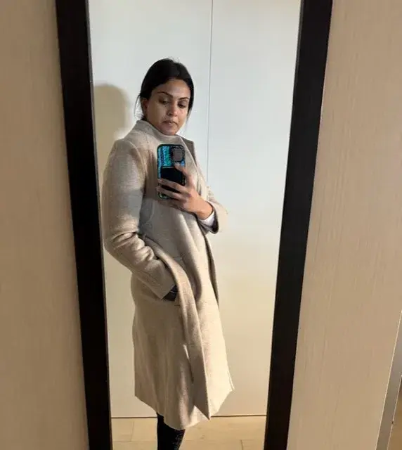 Reiss Wrap Coat Oatmeal / Beige Size 10  - Image 1
