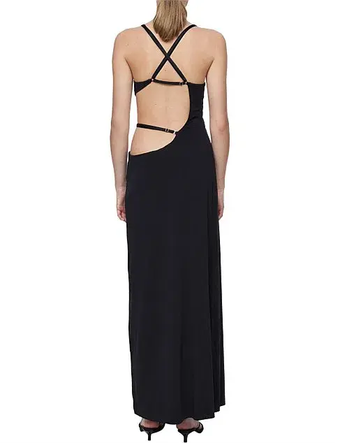 Bec & Bridge Zadie Wrap Maxi Dress Black Size 10 - Image 4