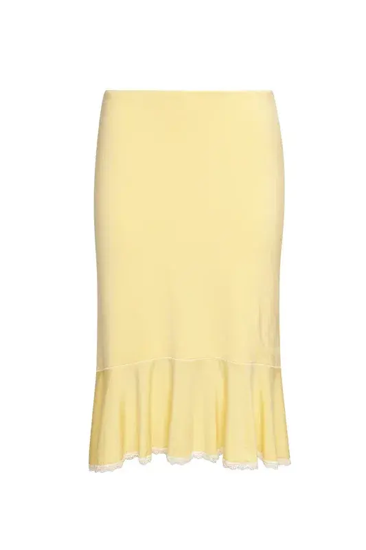 Danielle Guizio Dainty Lace Set Yellow Size 8  - Image 4