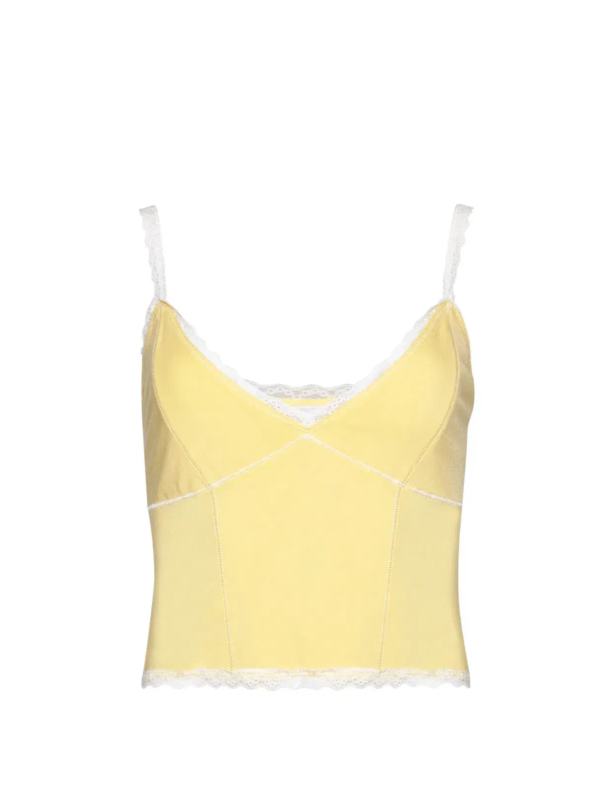 Danielle Guizio Dainty Lace Set Yellow Size 8  - Image 3