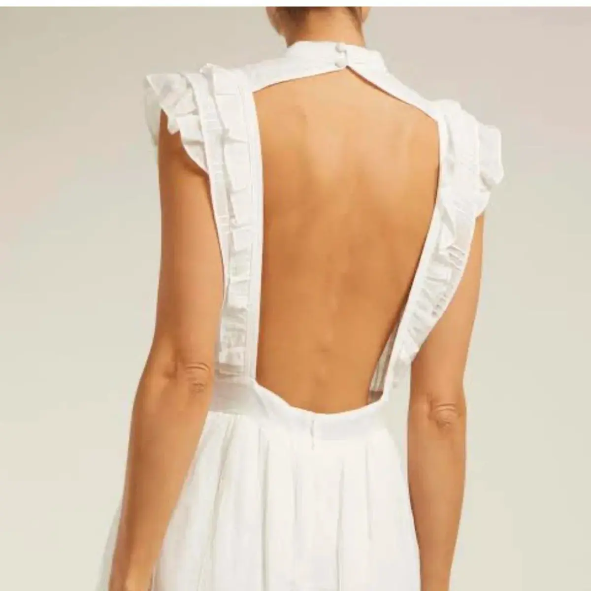 Sir The Label Aurelie Open Back Mini Dress White Size 1/Au 8  - Image 2