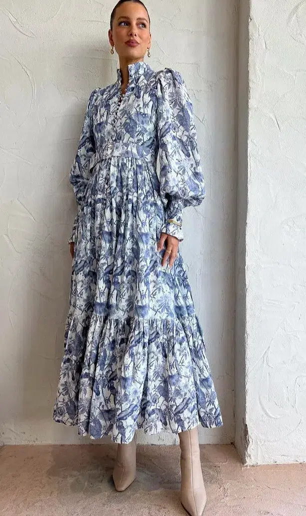 Palm Noosa Royal Flush Dress Jungle Blue Size 10  - Image 3