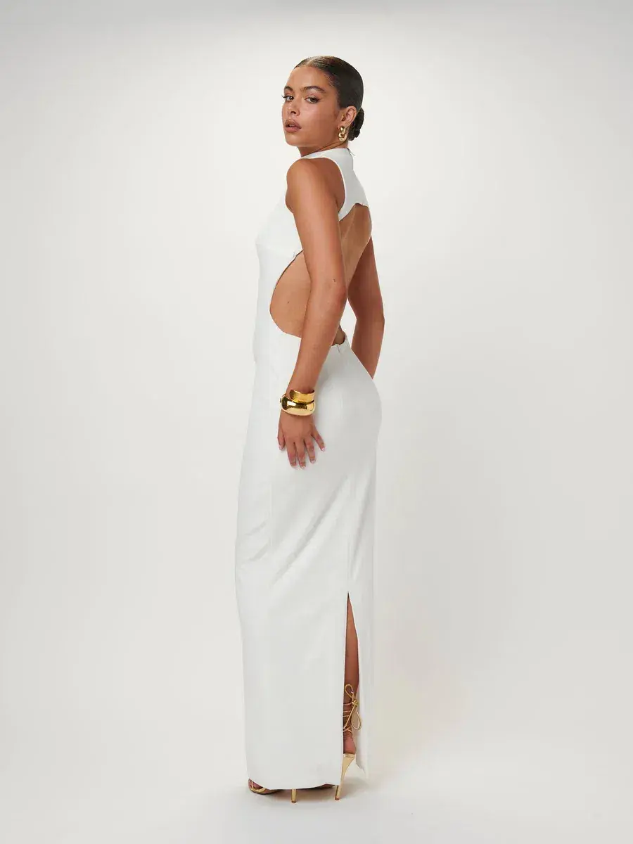 Effie Kats Ambre Gown White Size 8  - Image 3
