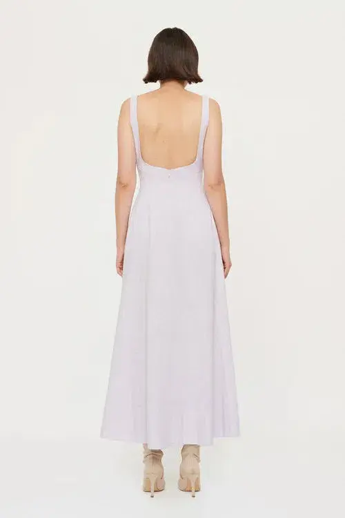 Clea Remy Bustier Midi Dress in Lilac Size XS / Au 6 - Image 3
