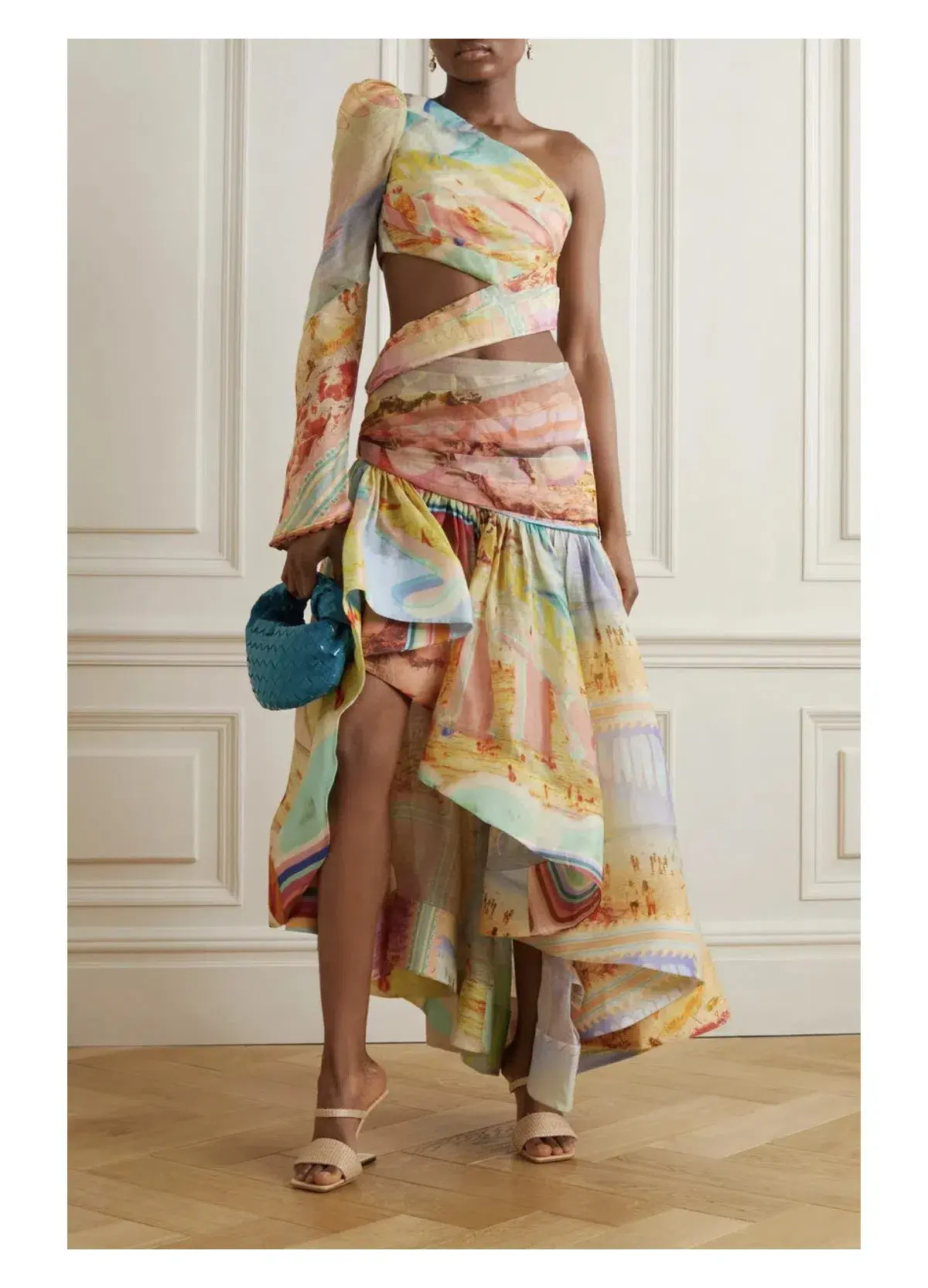 Zimmermann Tama Asymmetric Dress Multi Size 1 / AU 10 - Image 2
