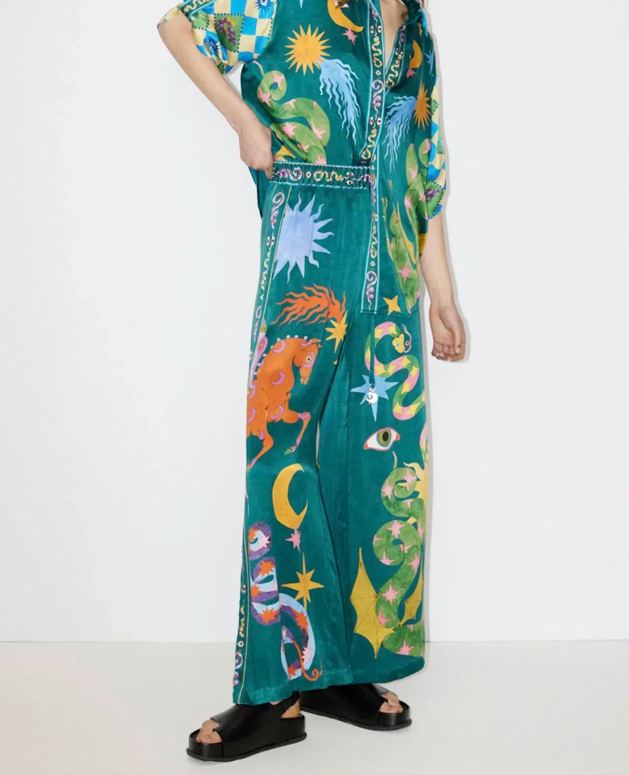 Alemais Guardian Oversized Shirt and Pants Green Size AU 8 - Image 3