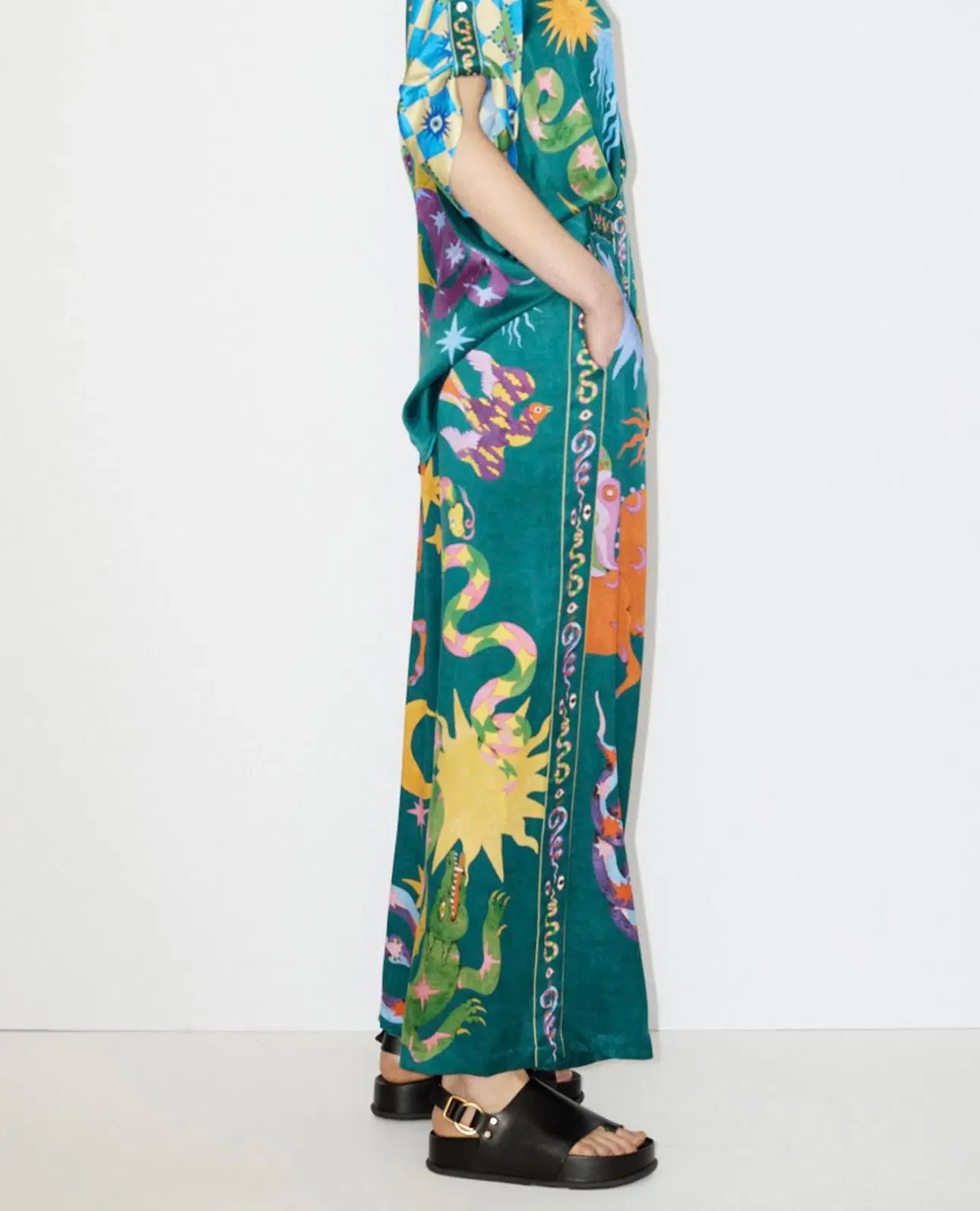 Alemais Guardian Oversized Shirt and Pants Green Size AU 8 - Image 5