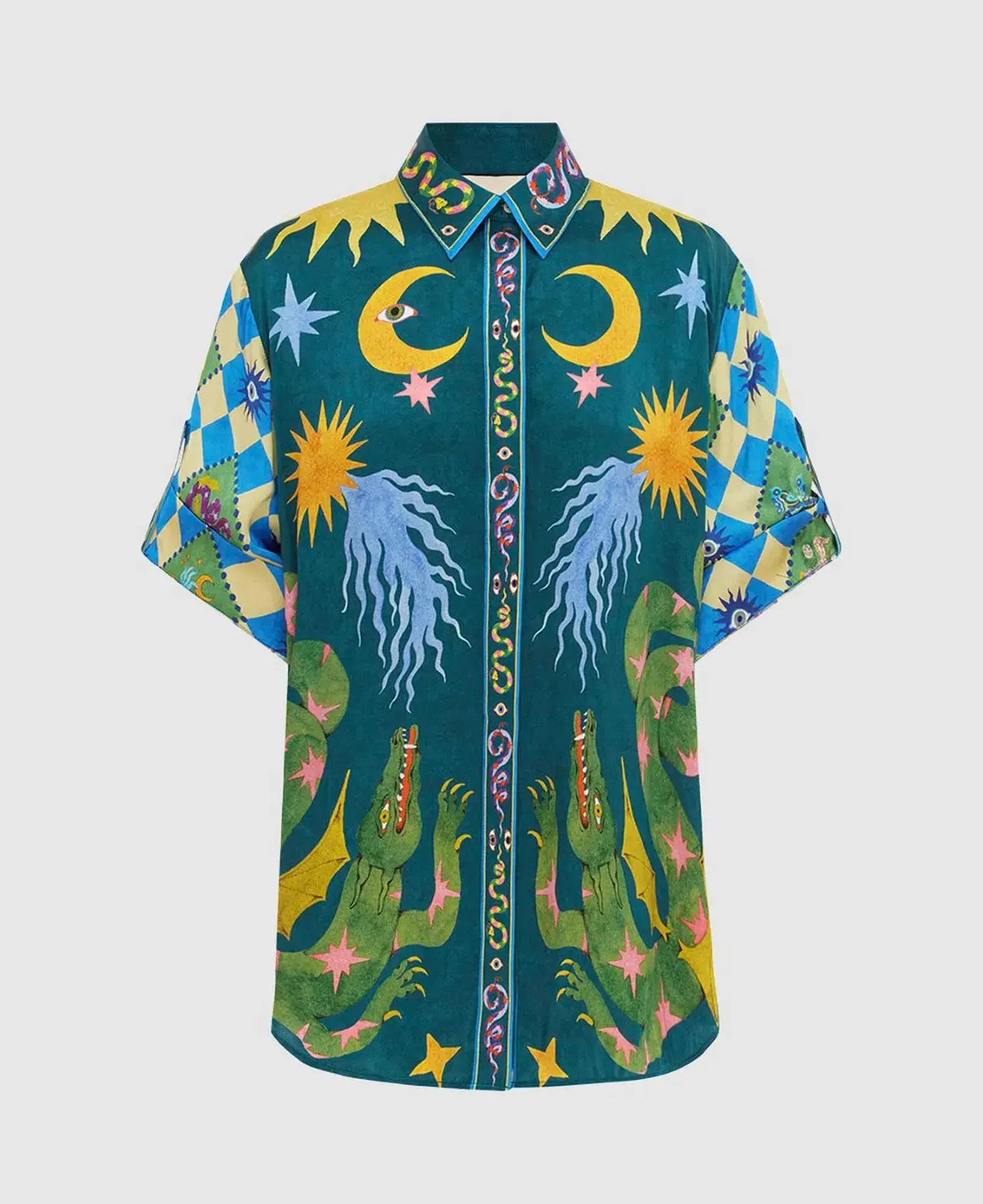 Alemais Guardian Oversized Shirt and Pants Green Size AU 8 - Image 6