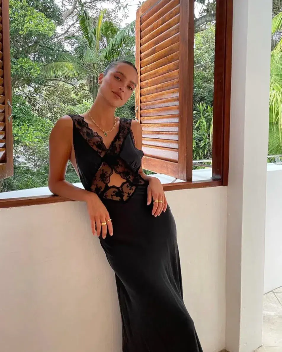 Sir The Label Aries Cut Out Lace Gown Black Size 0 / Au 6  - Image 1