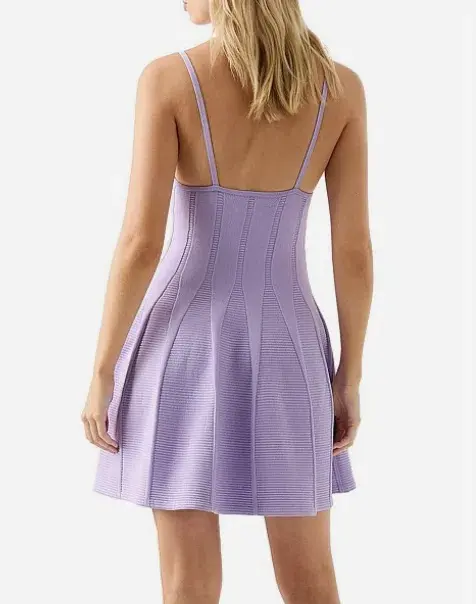 Aje Phaedra Ottoman Bustier Mini Dress Lilac Size M / Au 10 - Image 3