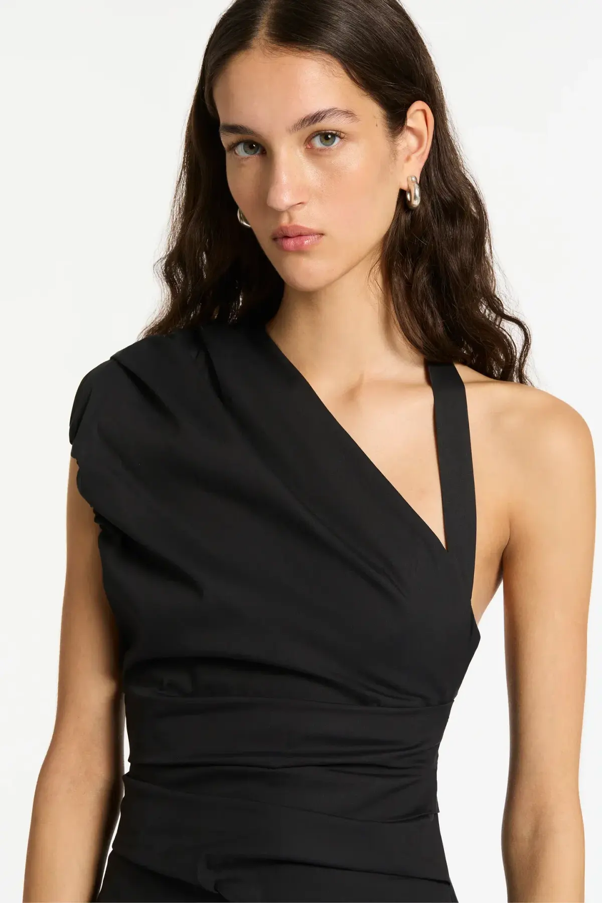 Sir The Label Giacomo Gathered Gown Black Size 3 / AU 12 - Image 2