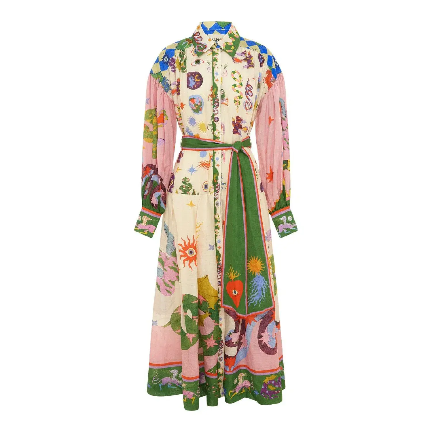 Alemais Seeker Shirtdress Multi Size 14 - Image 2