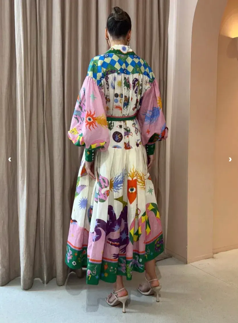 Alemais Seeker Shirtdress Multi Size 14 - Image 4