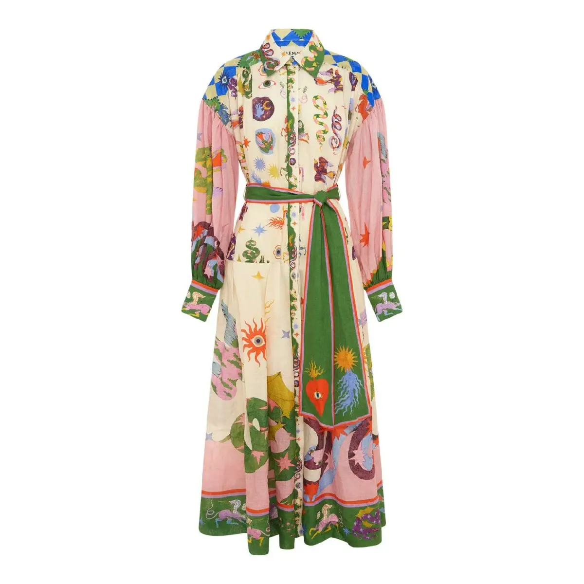 Alemais Seeker Shirtdress Multi Size 12 - Image 4