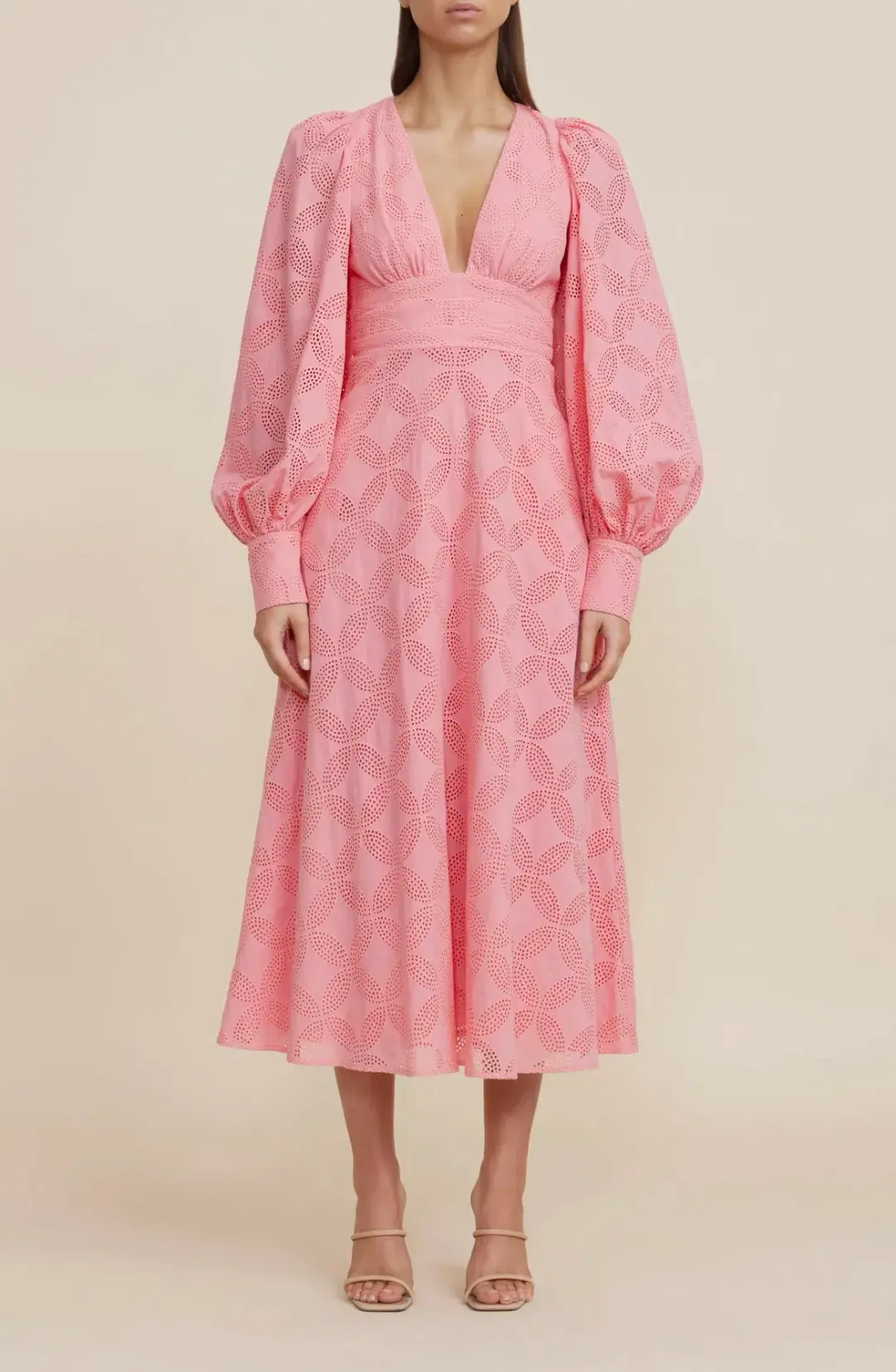 Acler Lowell Dress Tulip Pink Size 10 for rent on The Volte - main image