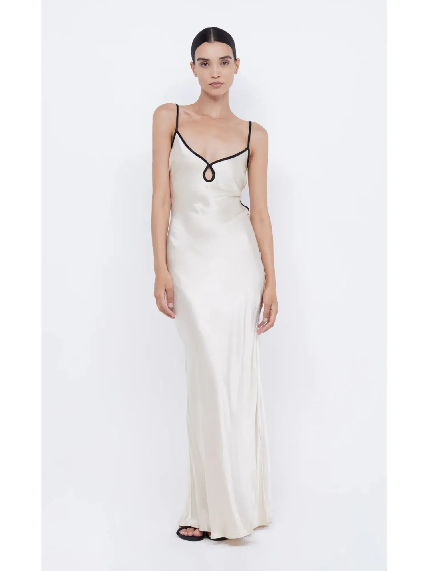 Bec & Bridge Cedar City Maxi Dress Sand/Black Size AU 6  - Image 1