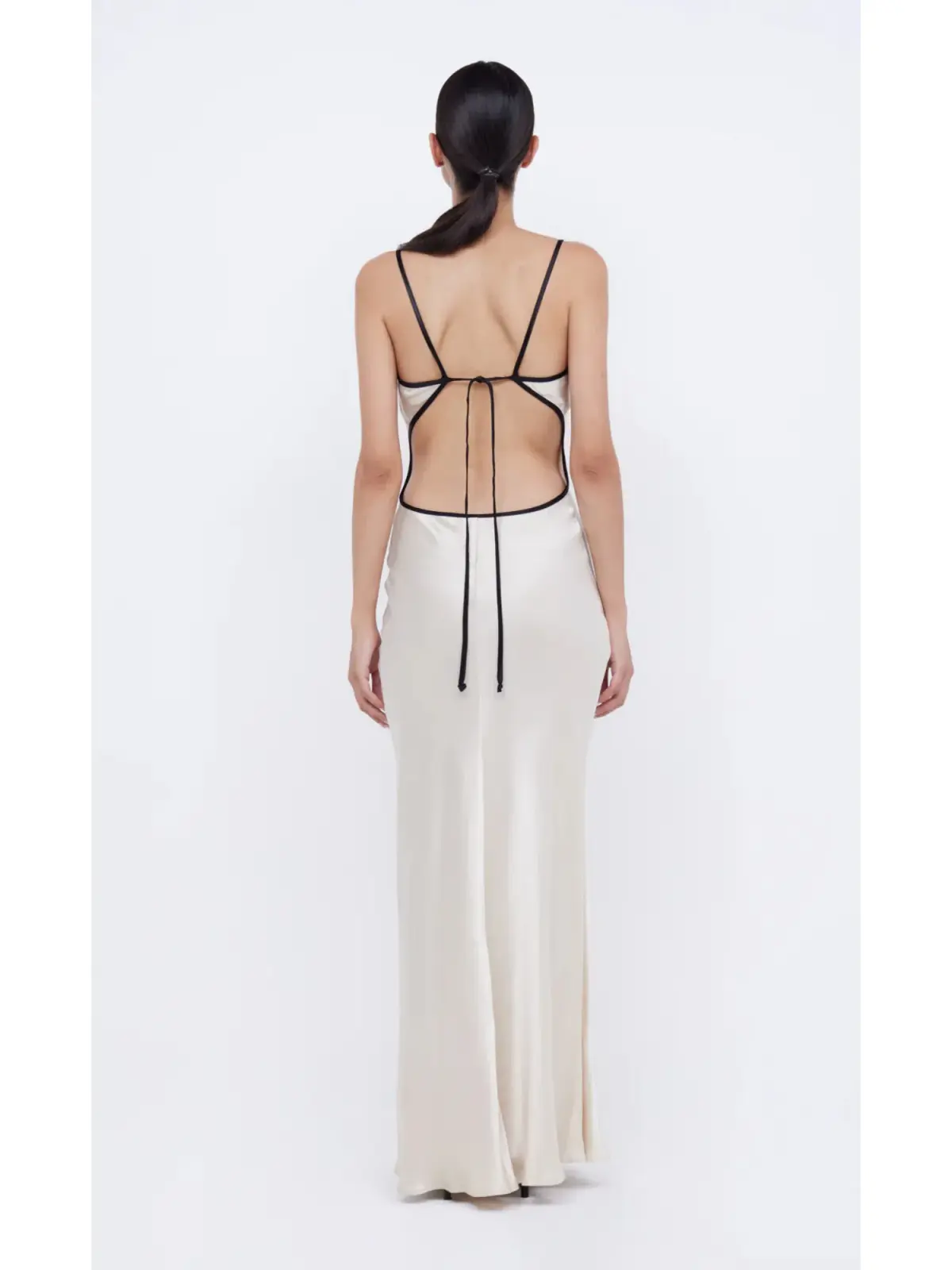 Bec & Bridge Cedar City Maxi Dress Sand/Black Size AU 6  - Image 3