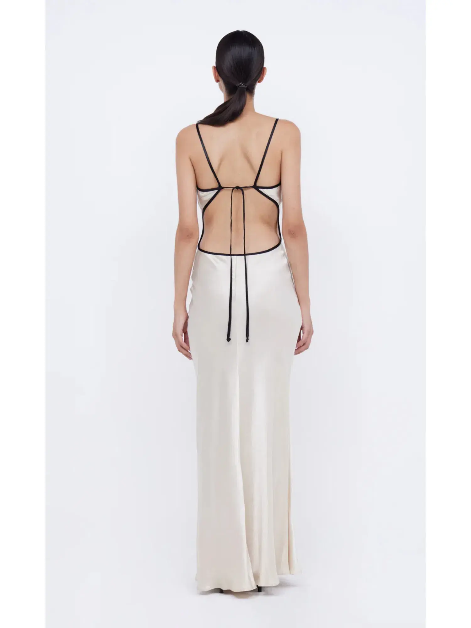 Bec & Bridge Cedar City Maxi Dress Sand/Black Size AU 6  - Image 3