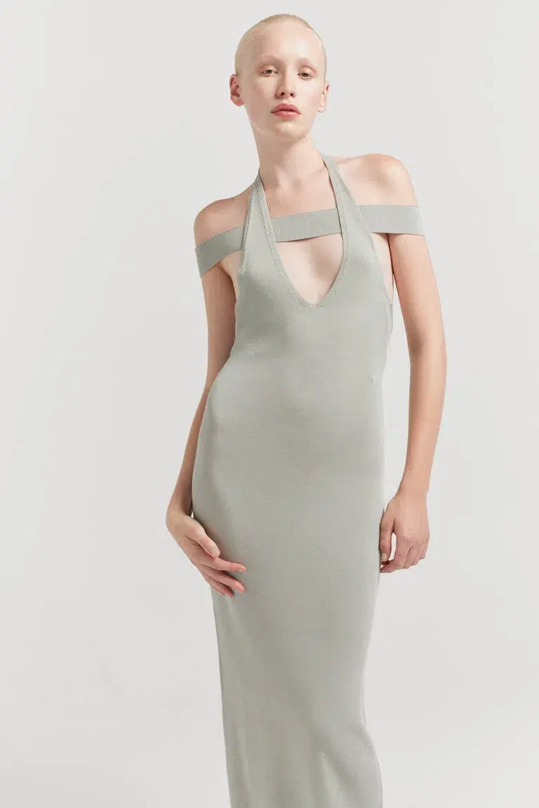 Henne Sancia Dress Limestone Size 8 - Image 3