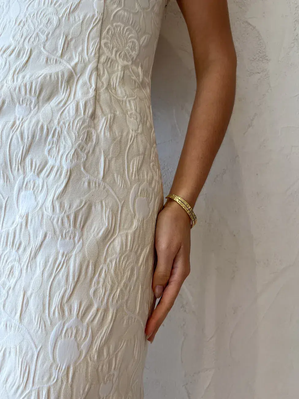 Sir the Label Etienne Column Gown Cream Size 8 - Image 5