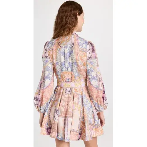 Zimmermann Kaleidoscope Buttoned Mini Dress Print Size 3 /AU 14 - Image 4