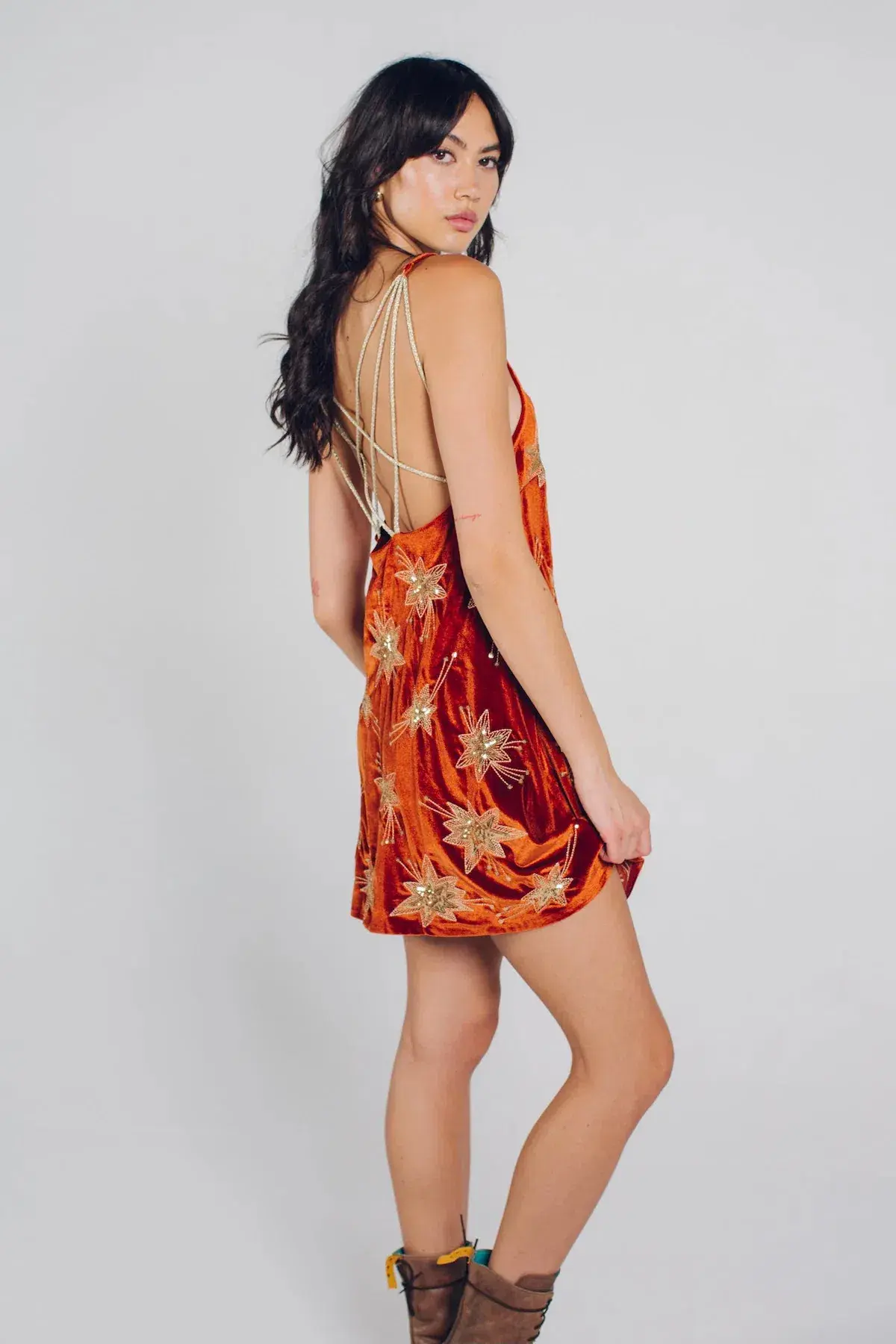 Lenni The Label Mali Dress Orange Size L AU 10 - Image 2