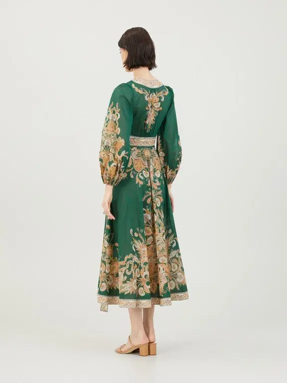 Zimmermann Devi Midi Wrap Green Size AU 4 / AU 16 - Image 3