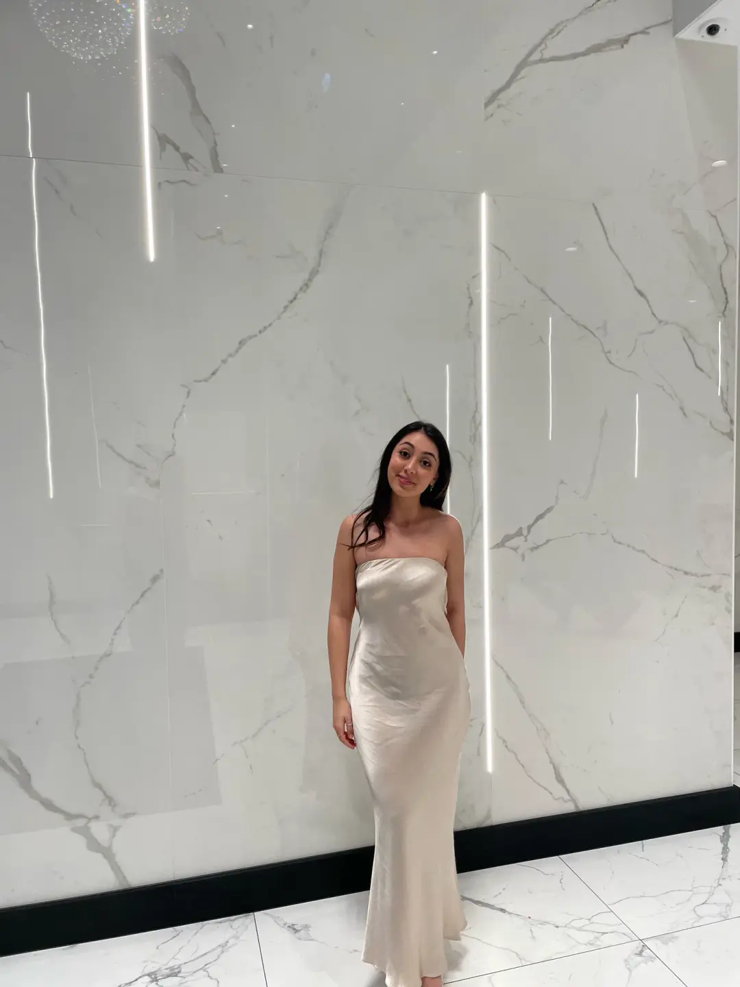 Bec & Bridge Moon Dance Strapless Dress Sand Size AU 8  for rent on The Volte - main image