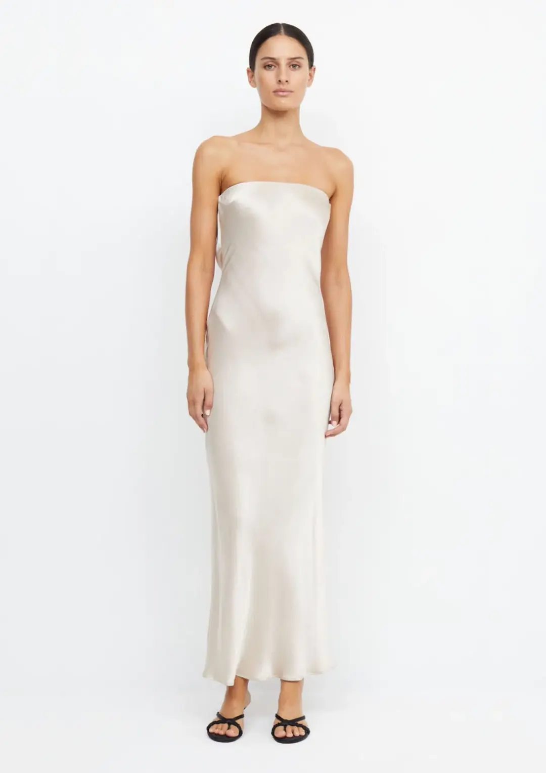 Bec & Bridge Moon Dance Strapless Dress Sand Size AU 8  for rent on The Volte - main image