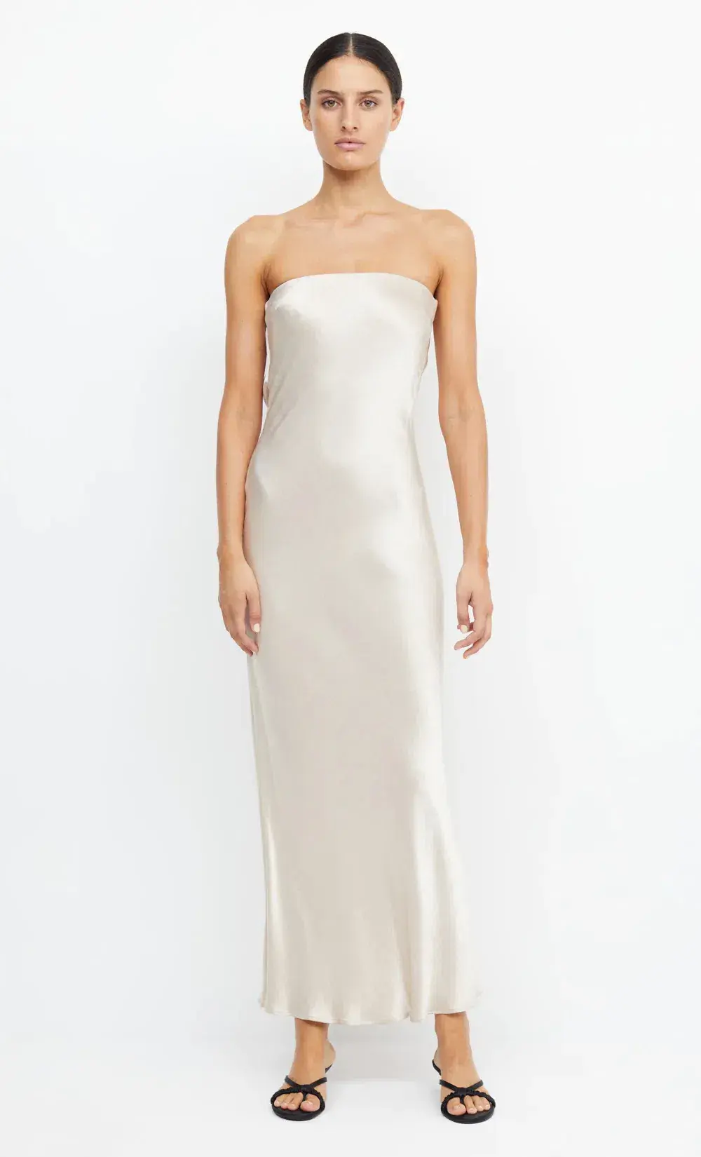 Bec & Bridge Moon Dance Strapless Dress Sand Size AU 8  - Image 2