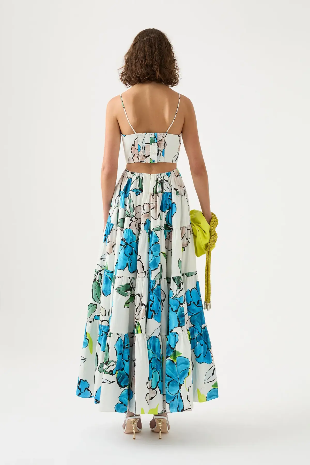 Aje Botanical Tiered Maxi Dress Floral Size 10 - Image 3