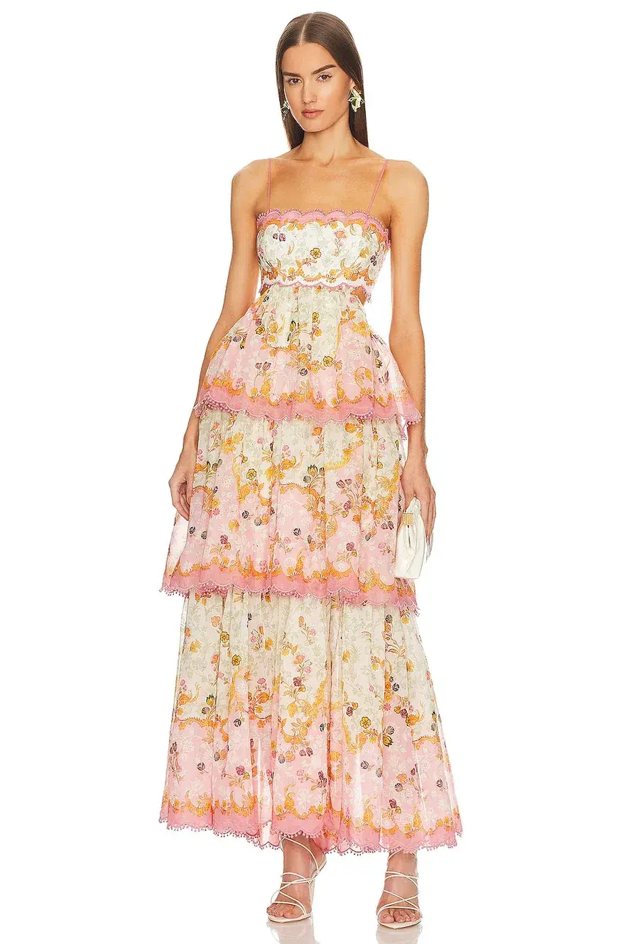 Zimmermann Laurel Frill Gown Floral Size 3/ UK 14  - Image 1
