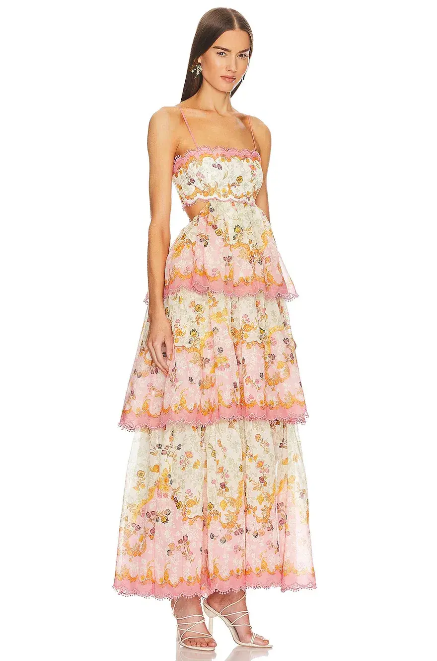 Zimmermann Laurel Frill Gown Floral Size 3/ UK 14  - Image 2