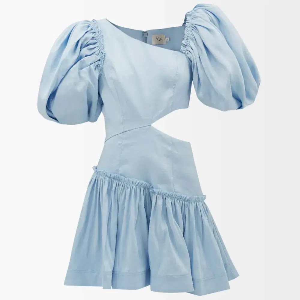Aje Chateau Cut Out Mini Powder Blue Size 10 - Image 4