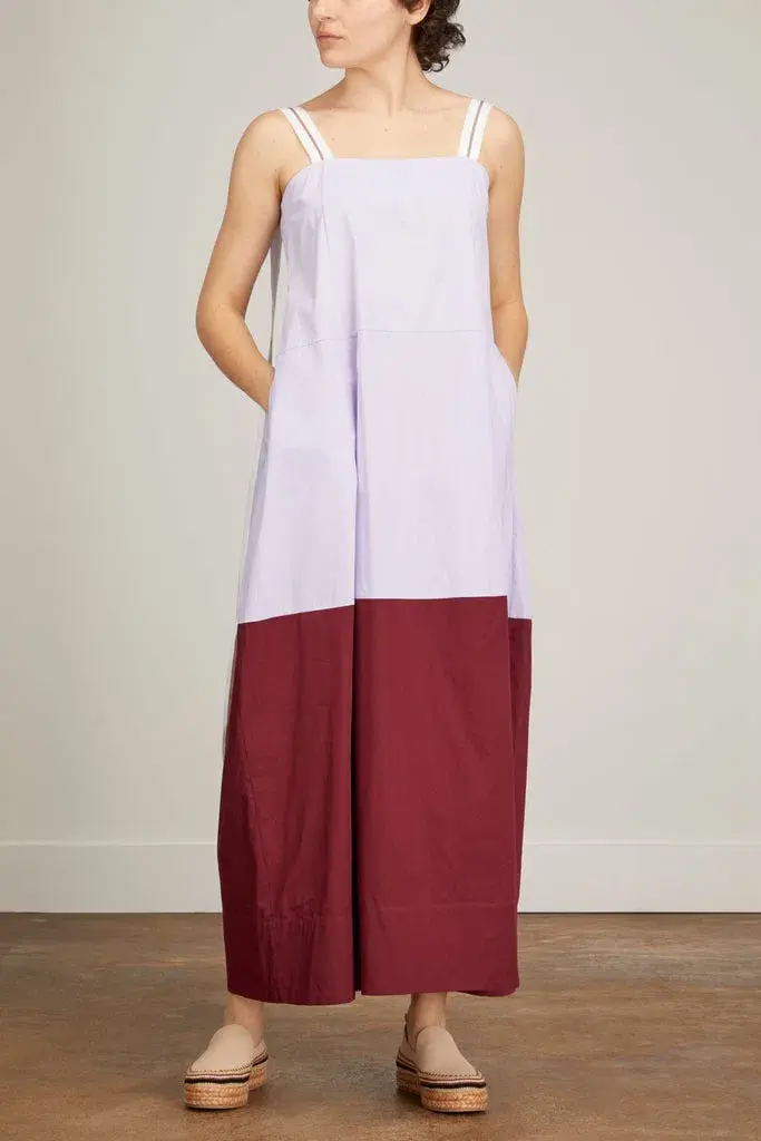 Lee Matthews Oakley Spliced Maxi Dress In Lilac Size 3/Au 12 - Image 1