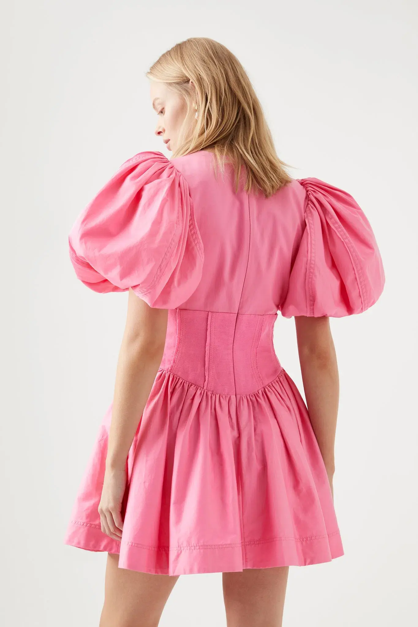 Aje Gianna Puff Sleeve Pink Size 10 - Image 3